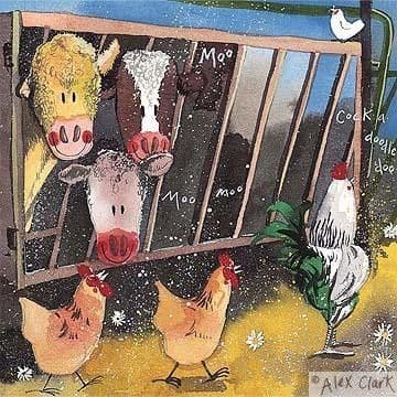 Cow Shed Any occasion greeting card