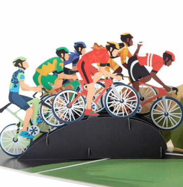 Cycling Pop up Greeting card
