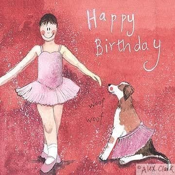Dancers Birthday Card