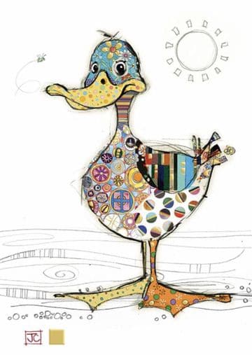 Dotty Duck Blank greeting card