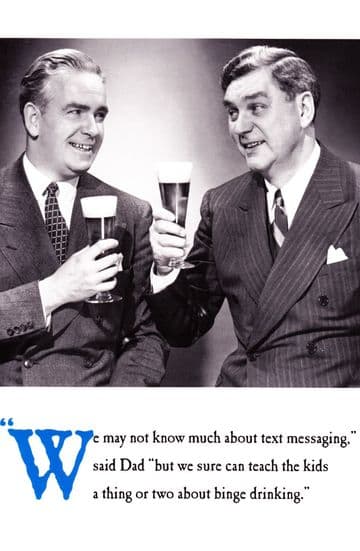 Drinking Greetings Card