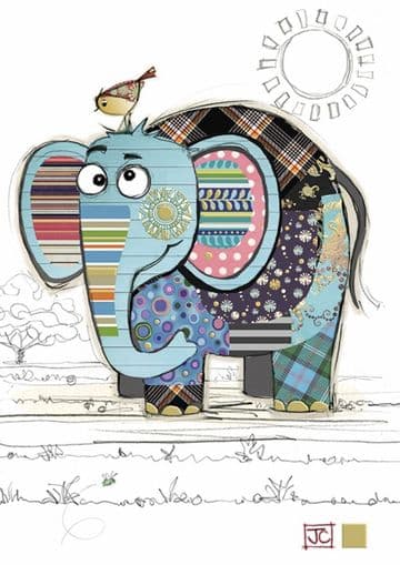 Eric Elephant Blank greeting card