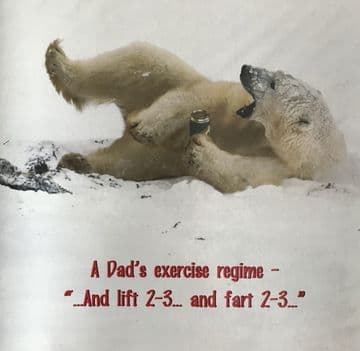 Exercise Fathers Day card