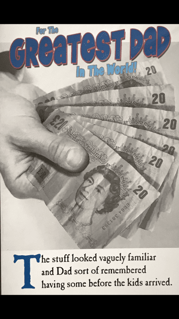 Familiar Fathers Day card