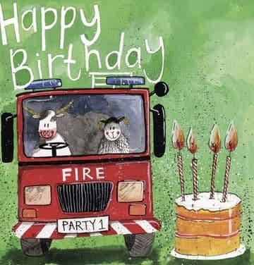 Fire Fighters Birthday card