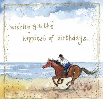 Galloping Birthday card