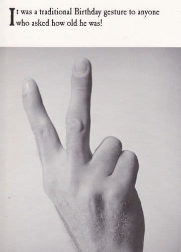 Gesture Birthday Card