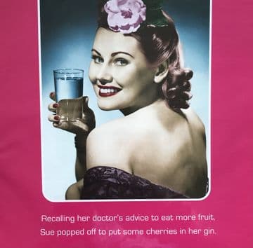 Gin /fruit Greeting card