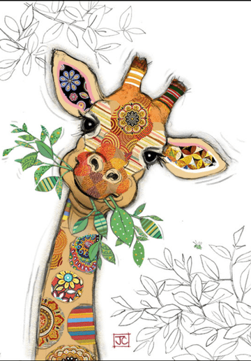 Gina Giraffe Greeting card
