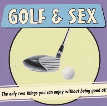 Golf and Sex Greetings Card