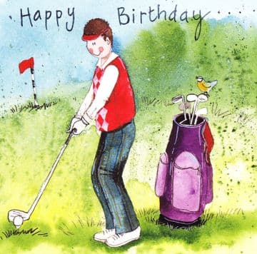 Golf Birthday Card