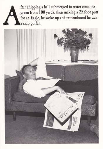 Golfer Birthday Card