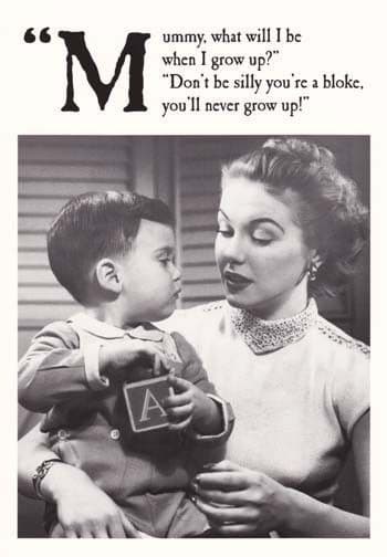 Grow up Greetings Card