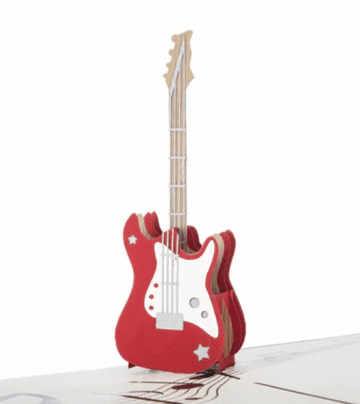 Guitar Pop up Greeting card