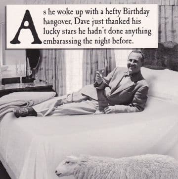 Hangover Birthday Card