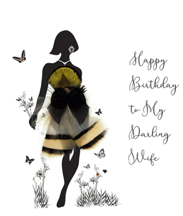 Happy Birthday to my Darling Wife card