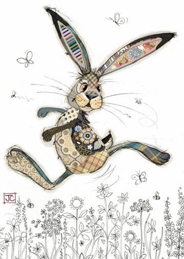 Hesper Hare Blank greeting card
