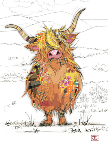 Highland Hamish Blank greeting card