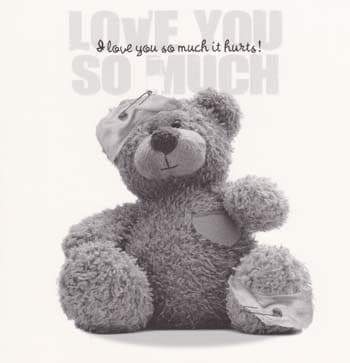 Hurts Greetings Card