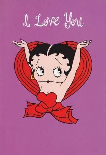 I Love You , Betty B Greetings card