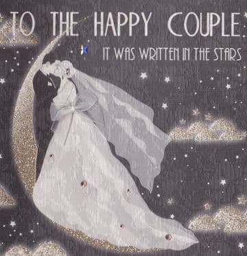 It was Written in the Stars Wedding Day card