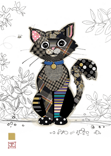 Kasper Kitten Blank greeting card