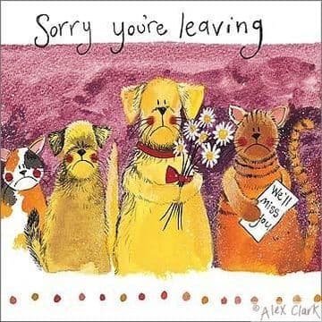 Leaving Greetings Card