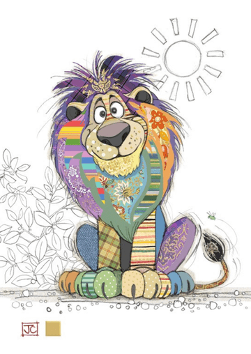 Louis Lion Blank greeting card