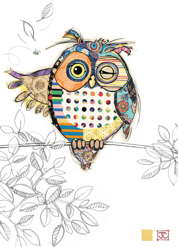 Ollie Owl Blank greeting card