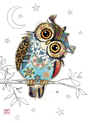 Owen Owl Blank greeting card