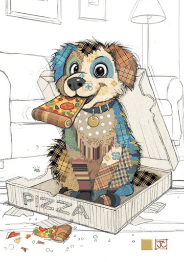 Pedro Pup Blank greeting card