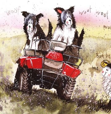 Quad Squad Any occasion greeting card