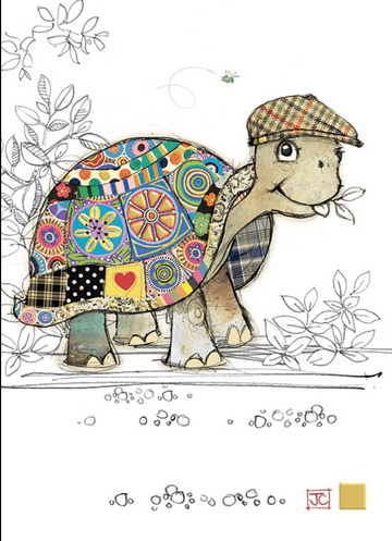 Tommy Tortoise Blank greeting card