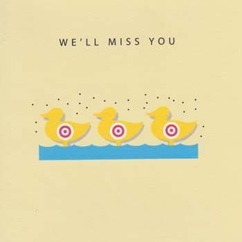 We'll Miss You Leaving Card