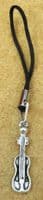 10 x Violin Fiddle Mobile Straps Musician Handbag Charms
