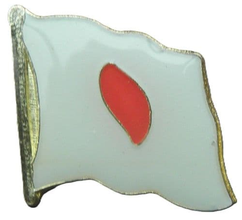 18pcs Japan Japanese Country Flag Lapel /Hat / Cap / Tie Metal Pin Badge Brooch