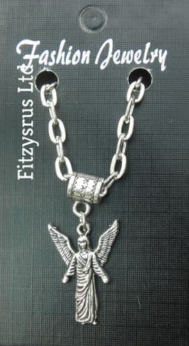 20" 24" Inch Chain Necklace & Archangel Gabriel Pendant Holy Religious Angel New