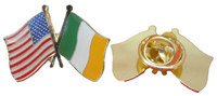 America USA Ireland Eire Friendship Lapel Hat Tie Cap Pin Badge Stars & Stripes