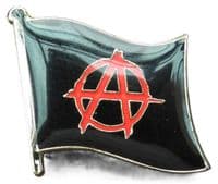 Anarchy Flag Lapel Pin Badge Anarchist Anarchism A Symbol Brooch