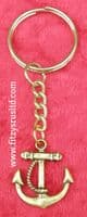 Anchor Gold-tone Keyring Sailor Nautical Boat Ship Key Ring Gift Souvenir