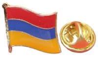 Armenia Armenian Country Flag Lapel Hat Cap Tie Pin Badge / Brooch - Republic