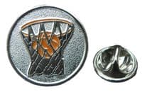 Basketball Lapel Hat Cap Tie Metal Pin Badge - B-ball Hoops Souvenir Gift - New