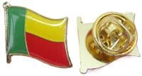 Benin Flag Pin Badge / Brooch