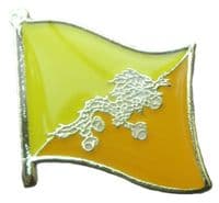 Bhutan Flag Pin Badge Brooch