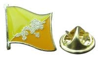 Bhutan Flag Pin Badge Brooch