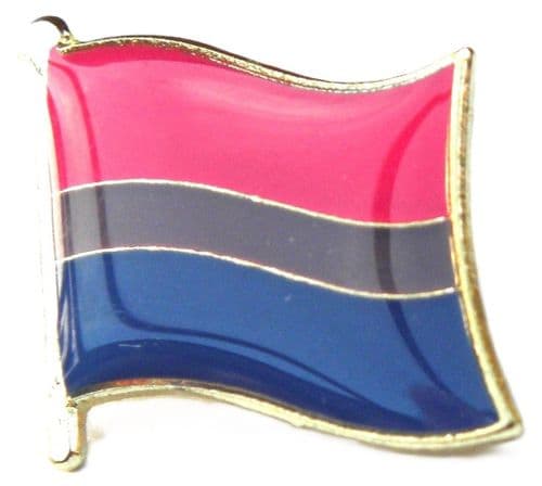 Bisexual Flag LGBT Pin Badge Brooch