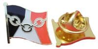 Black Country Flag Pin Badge Chainmakers Chain Makers Brooch