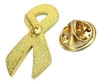 BLUE AWARENESS RIBBON PIN BADGE BROOCH