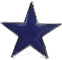 Blue Star Pin Badge Brooch