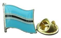 Botswana Flag Pin Badge / Brooch